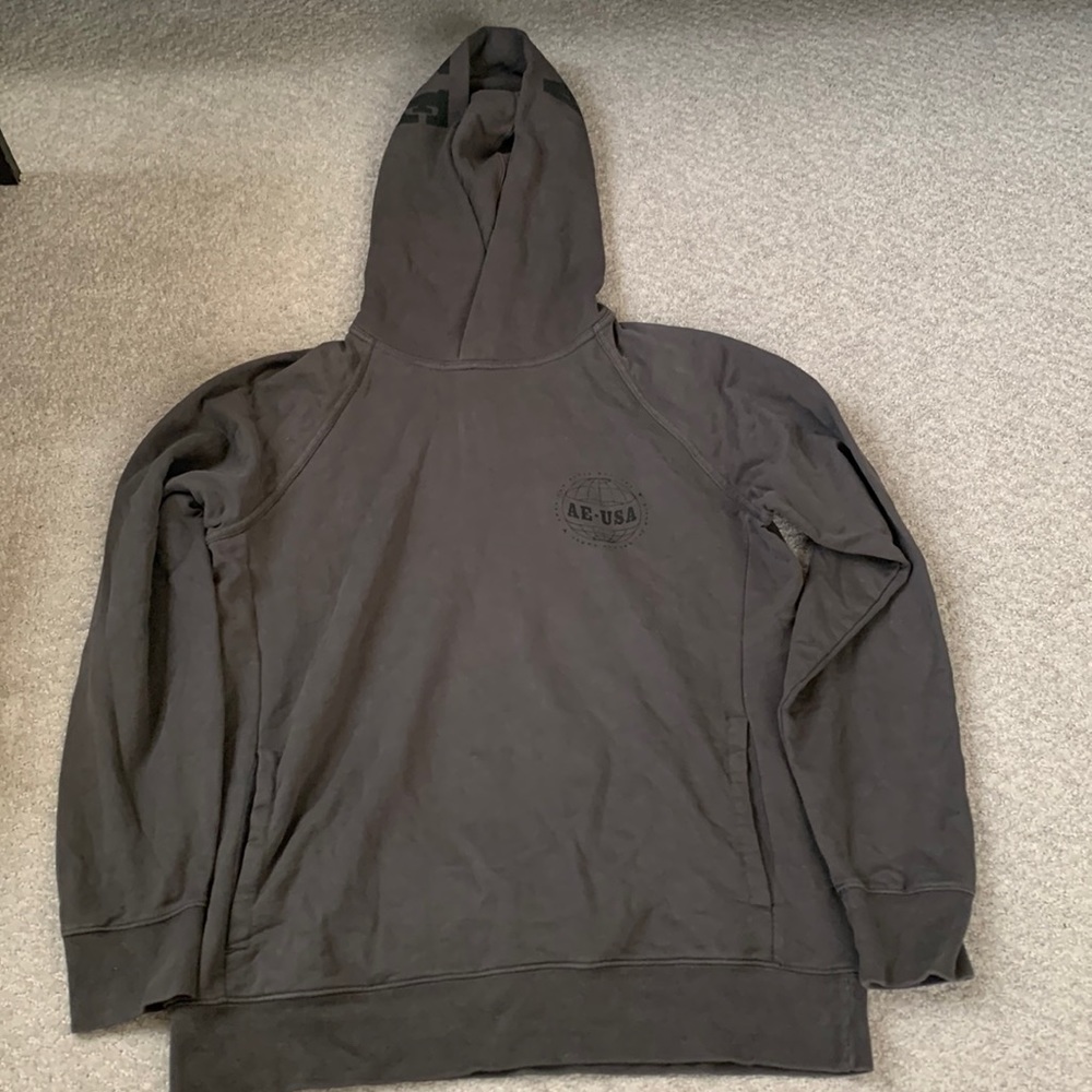 mean american eagle gray sweatshirt size medium